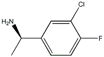 Benzenemethanamine, 3-chloro-4-fluoro-α-methyl-, (αR)- Struktur