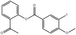 2-acetylphenyl 3-iodo-4-methoxybenzoate 结构式