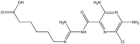 amiloride caproate Structure