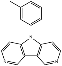 5-(m-トリル)-5H-ピロロ[3,2-c:4,5-c']ジピリジン 化学構造式