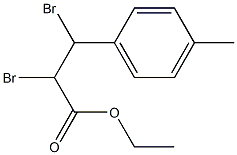 Benzenepropanoic acid, .alpha.,.beta.-dibroMo-4-Methyl-, ethyl e Structure