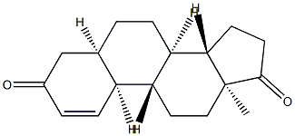 (5BETA)-雌甾-1-烯-3,17-二酮 结构式