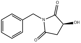 N-Benzyl-(3S)-hydroxysuccinimide 化学構造式