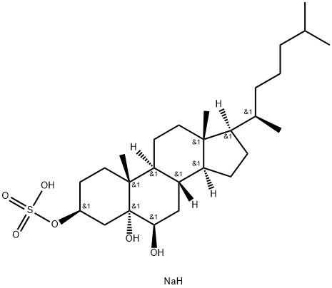 3β-(Sodiosulfooxy)-5α-cholestane-5,6β-diol Struktur