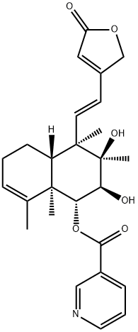 6-O-NICOTINOYLBARBATIN C, 1015776-92-7, 结构式