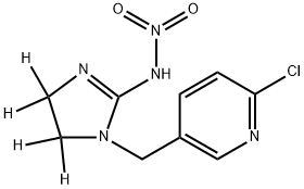 イミダクロプリド-D4 化学構造式