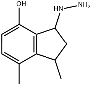 3-hydrazinyl-1,7-dimethyl-2,3-dihydro-1H-inden-4-ol Structure