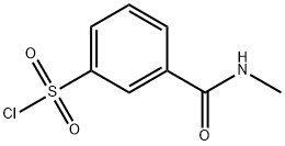 3-[(methylamino)carbonyl]benzenesulfonyl chloride Struktur