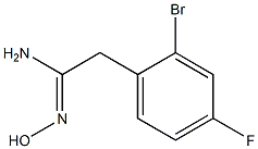 BENZENEETHANIMIDAMIDE,2-BROMO-4-FLUORO-N-HYDROXY Structure
