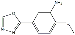 2-methoxy-5-(1,3,4-oxadiazol-2-yl)aniline Struktur