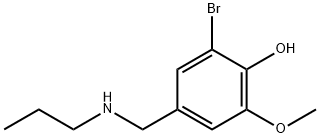 2-bromo-6-methoxy-4-[(propylamino)methyl]phenol Struktur
