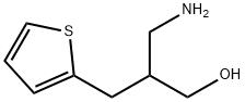 3-アミノ-2-(2-チエニルメチル)-1-プロパノール 化学構造式