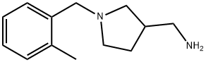 1-[1-(2-メチルベンジル)-3-ピロリジニル]メタンアミン 化学構造式