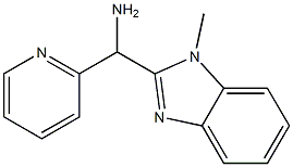 C-(1-Methyl-1H-benzoimidazol-2-yl)-C-pyridin-2-yl-methylamine Structure