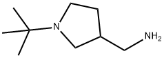1-(1-TERT-ブチル-3-ピロリジニル)メタンアミン 化学構造式