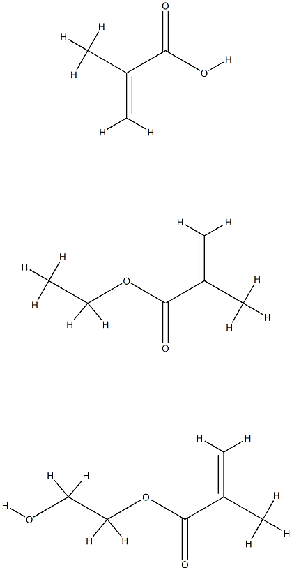 hydroxyethyl methacrylate-methacrylic acid-ethyl methacrylate copolymer Structure