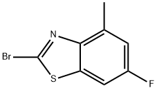 2-BROMO-6-FLUORO-4-METHYLBENZOTHIAZOLE Structure