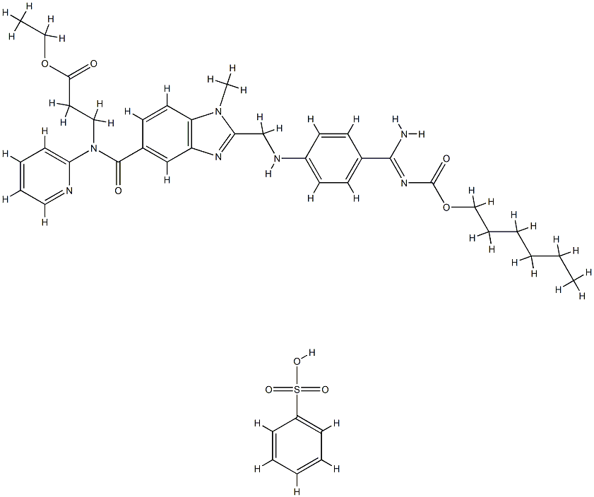 苯磺酸达比加群酯,1019206-65-5,结构式