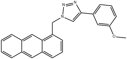 1-(1-ANTHRACENYLMETHYL)-4-(3-METHOXYPHENYL)-1H-[1,2,3]TRIAZOLE Struktur