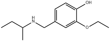 4-[(butan-2-ylamino)methyl]-2-ethoxyphenol Struktur