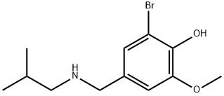 2-bromo-6-methoxy-4-{[(2-methylpropyl)amino]methyl}phenol Struktur