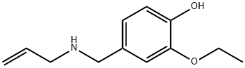 2-エトキシ-4-{[(プロプ-2-エン-1-イル)アミノ]メチル}フェノール 化学構造式