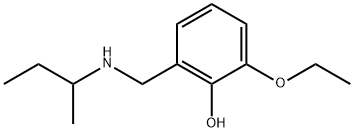 2-[(butan-2-ylamino)methyl]-6-ethoxyphenol Struktur