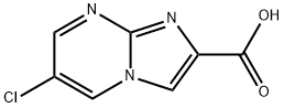 6-クロロイミダゾ[1,2-A]ピリミジン-2-カルボン酸 HYDROCHLORIDE HYDRATE 化学構造式