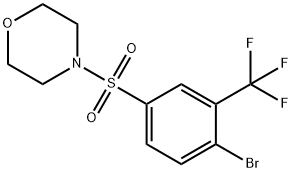 4-((4-BroMo-3-(trifluoroMethyl)phenyl)sulfonyl)Morpholine Structure