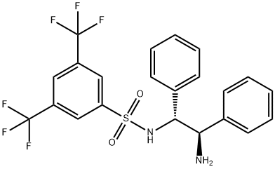 1R,2R-N-(3,5-双(三氟甲基)苯磺酰基)-1,2-二苯基乙二胺, 1020665-67-1, 结构式