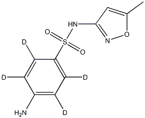 スルファメトキサゾール‐D4標準品 化学構造式