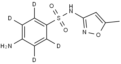 Sulfamethoxazole D4 (benzene D4),1020719-86-1,结构式