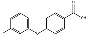 4-(3-氟苯氧基)苯甲酸, 1021000-12-3, 结构式