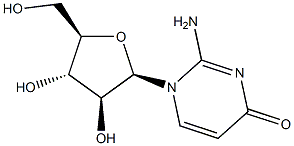 2-氨基-1-BETA-D-呋喃阿拉伯糖基-4(1H)-嘧啶酮, 10212-30-3, 结构式
