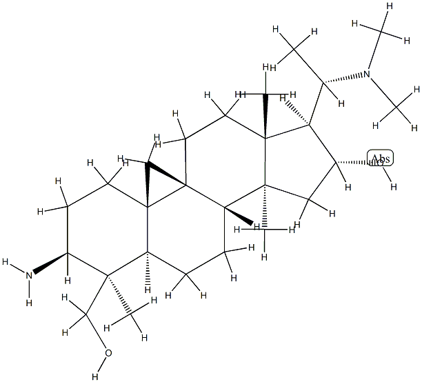 (20S)-3β-Amino-16α-hydroxy-4,14-dimethyl-20-(dimethylamino)-9β,19-cyclo-5α-pregnane-4β-methanol|