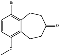 1-bromo-4-methoxy-8,9-dihydro-5H-benzo[7]annulen-7(6H)-one Structure