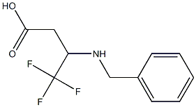 3-(benzylamino)-4,4,4-trifluorobutanoic acid Structure