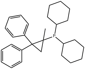 二环己基(2,2-二苯基-1-甲基环丙基)膦,1023330-38-2,结构式