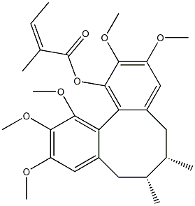 Angeloyl-(+)-gomisin K3 Structure