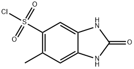 6-methyl-2-oxo-2,3-dihydro-1H-benzimidazole-5-sulfonyl chloride(SALTDATA: FREE) Struktur
