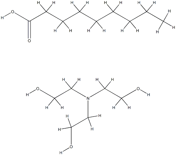 nonanoic acid, compound with 2,2',2''-nitrilotriethanol (1:1) Structure