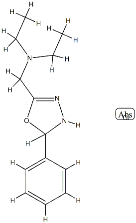 delta(sup 4)-1,2,4-Oxadiazoline, 5-((diethylamino)methyl)-3-phenyl-, h ydrochloride Structure