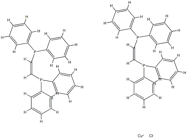 bis-(1,2-bis(diphenylphosphino)ethene)Cu(I) Structure