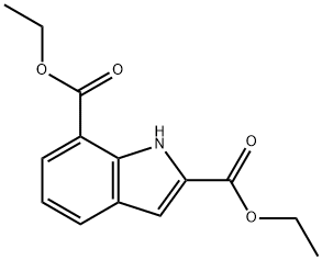 7-Ethoxycarbonylindole-2-carboxylic acid ethyl ester Structure