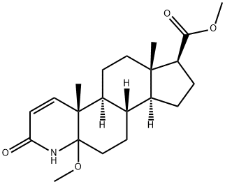 3-氧代-4-氮杂-5-甲氧基-5ALPHA-雄甾-1-烯-17BETA-羧酸甲酯,1026013-15-9,结构式