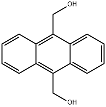 9,10-二(羟甲基)蒽 结构式