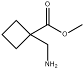 1-(Aminomethyl)cyclobutanecarboxylic acid methyl ester 结构式