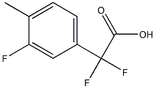 Difluoro-(3-fluoro-4-methylphenyl)acetic acid Structure