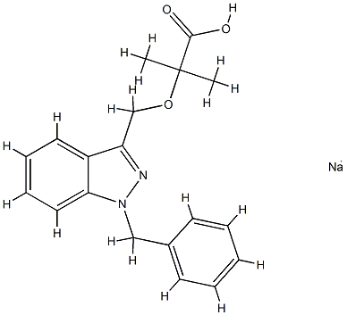 Bindarit (sodiuM salt) 结构式