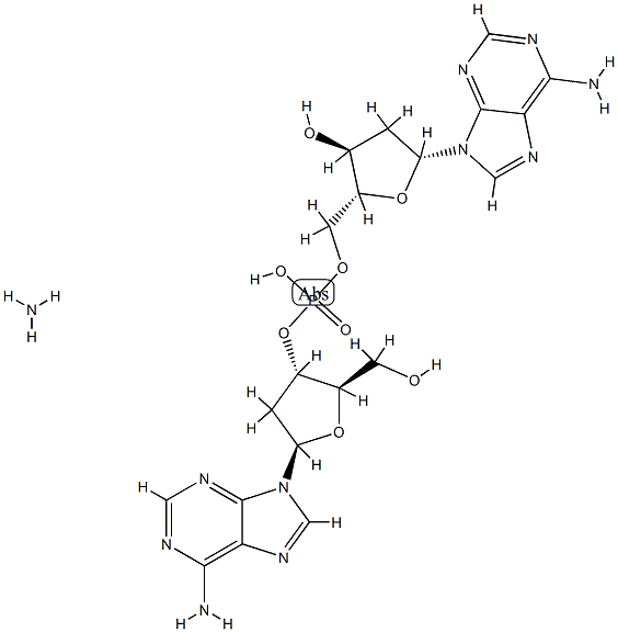 2'-DEOXYADENYLYL(3'5')-2'-*DEOXYADENOSIN E AMMONIUM Struktur